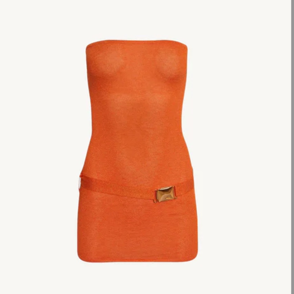 XS Asta Resort Orange Mini Dress